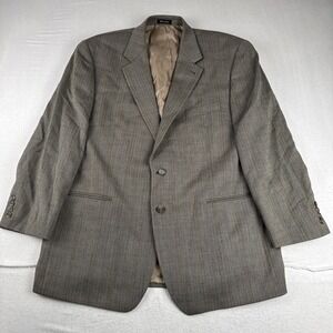 Lauren Ralph Lauren Mens Brown Gray Herringbone Sport Coat 46R Wool
